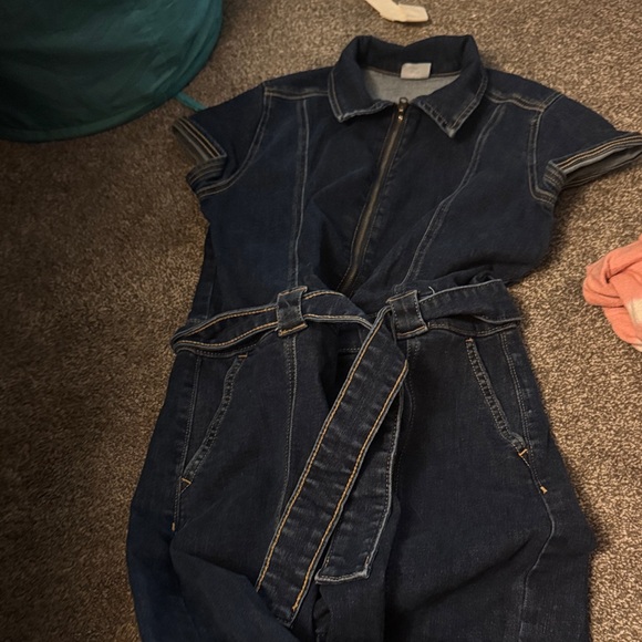 Abercrombie Kids Dark Blue Denim One Piece - Picture 1 of 1